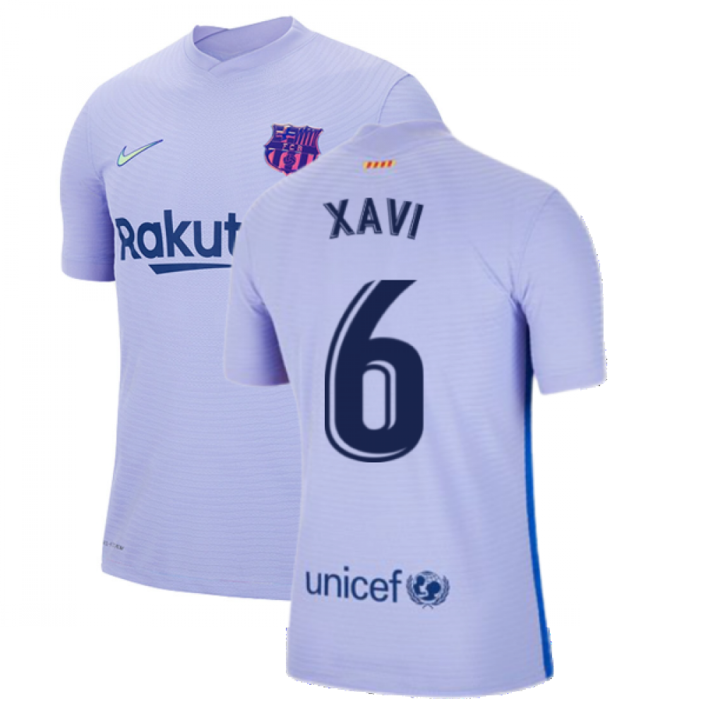 2021-2022 Barcelona Vapor Away Shirt (XAVI 6)