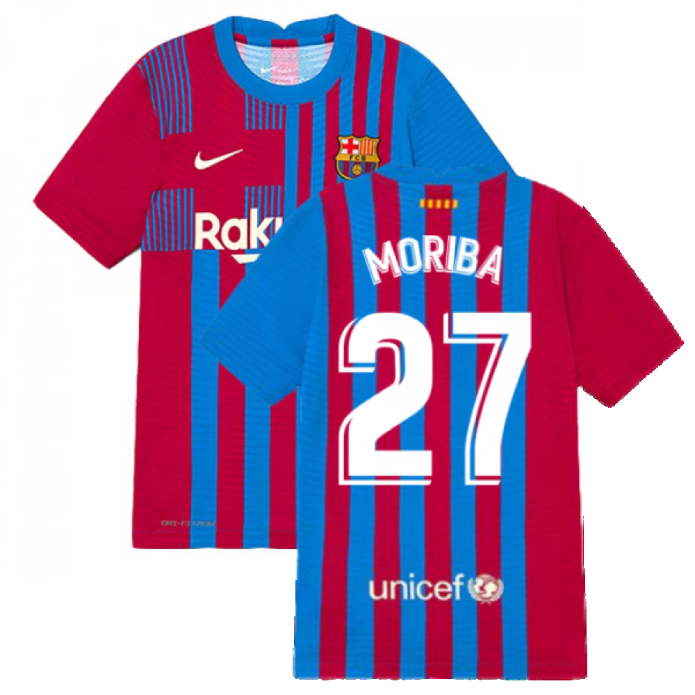 2021-2022 Barcelona Vapor Match Home Shirt (Kids) (MORIBA 27)