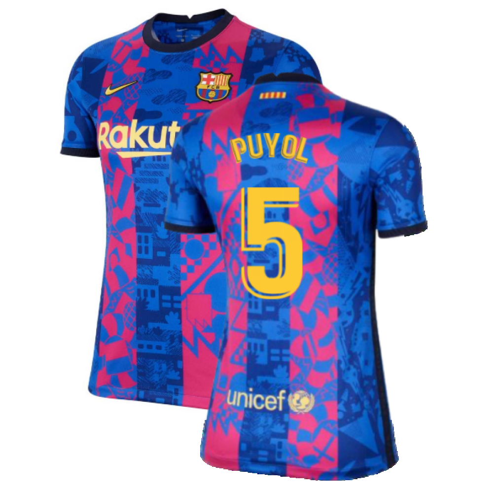 2021-2022 Barcelona Womens 3rd Shirt (PUYOL 5)