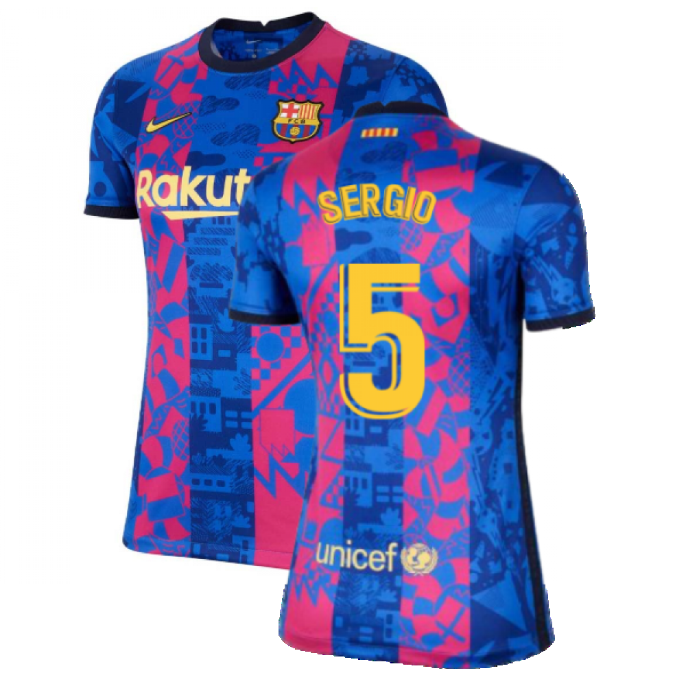 2021-2022 Barcelona Womens 3rd Shirt (SERGIO 5)