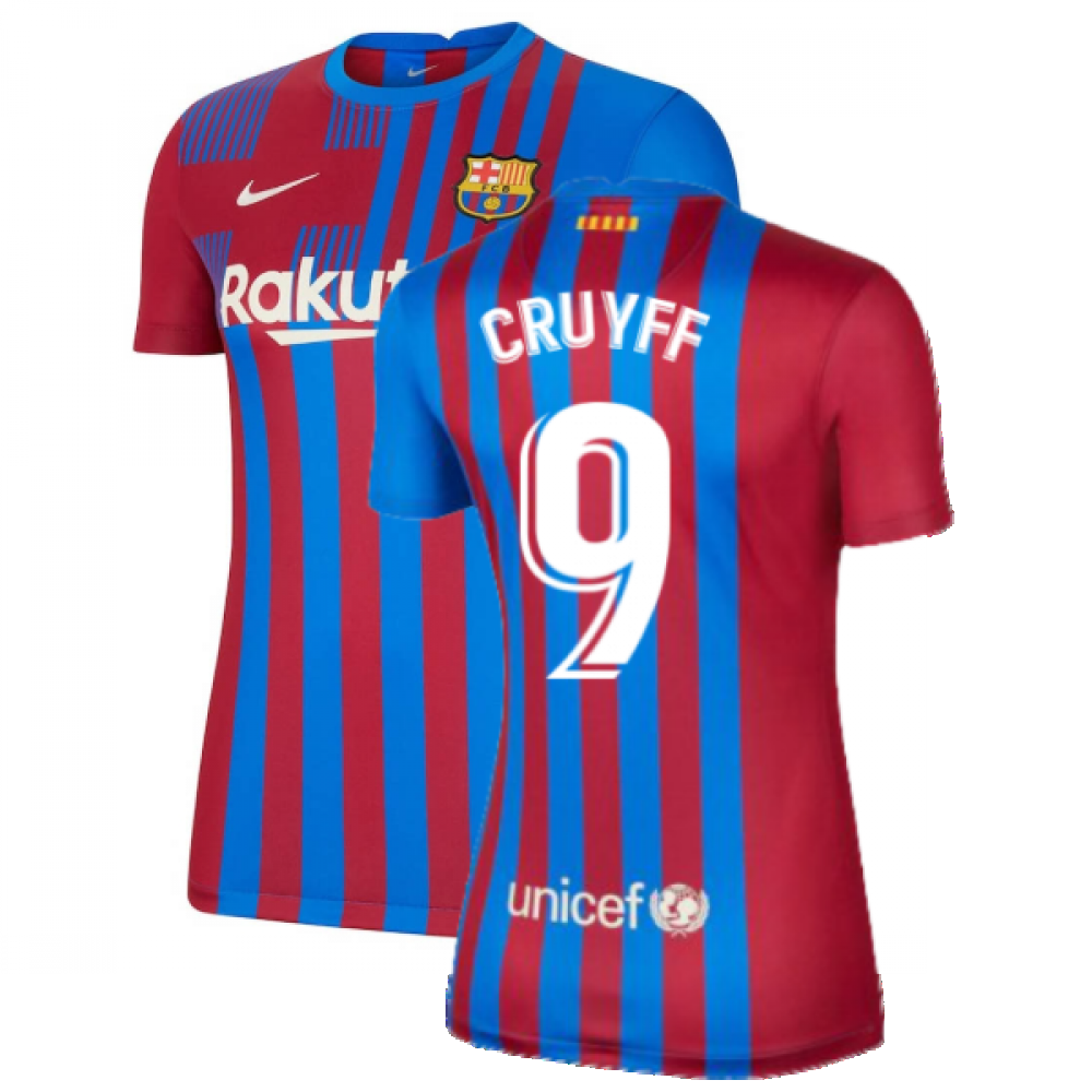 2021-2022 Barcelona Womens Home Shirt (CRUYFF 9)