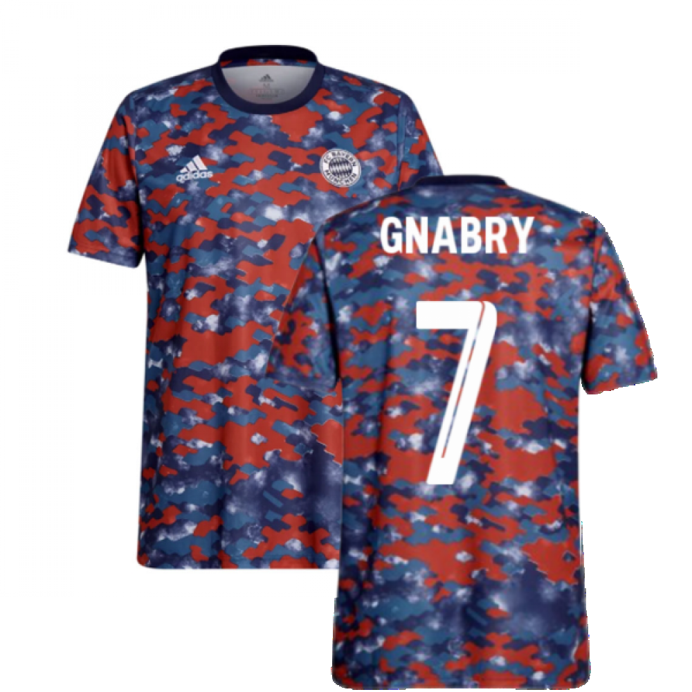 2021-2022 Bayern Munich Pre-Match Jersey (Dark Marine) - Kids (GNABRY 7)