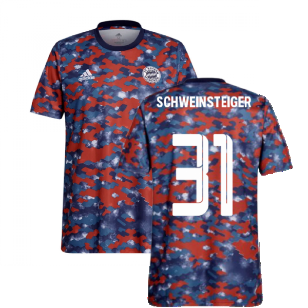 2021-2022 Bayern Munich Pre-Match Jersey (Dark Marine) - Kids (SCHWEINSTEIGER 31)