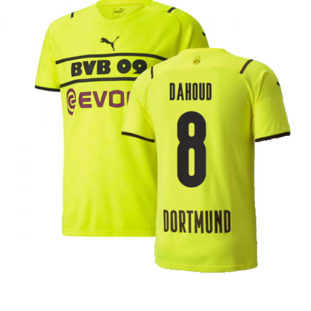 2021-2022 Borussia Dortmund CUP Shirt (Kids) (DAHOUD 8)