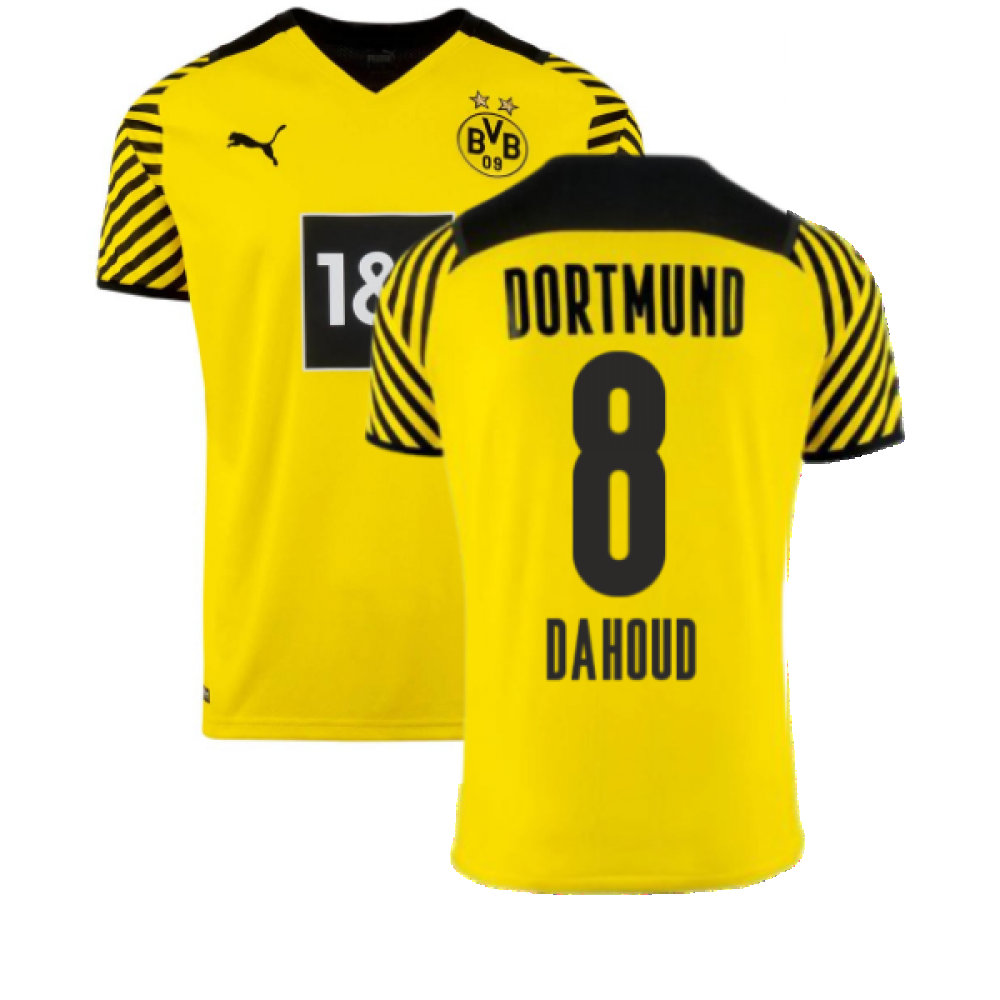 2021-2022 Borussia Dortmund Home Shirt (DAHOUD 8)