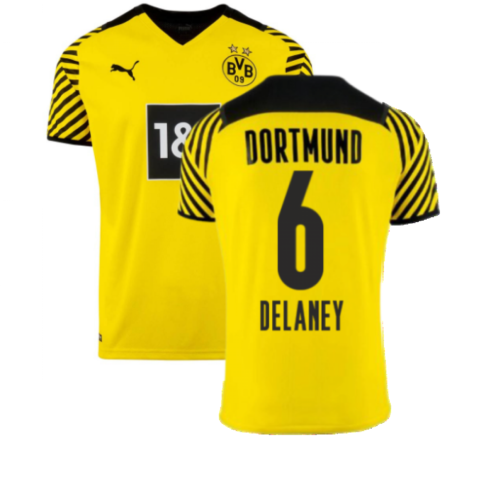 2021-2022 Borussia Dortmund Home Shirt (DELANEY 6)