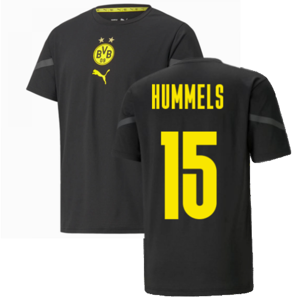 2021-2022 Borussia Dortmund Pre Match Shirt (Black) - Kids (HUMMELS 15)