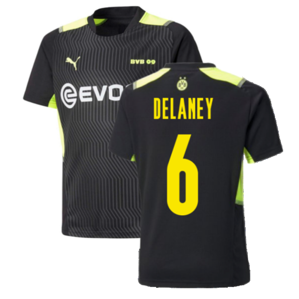 2021-2022 Borussia Dortmund Training Jersey (Black) (DELANEY 6)