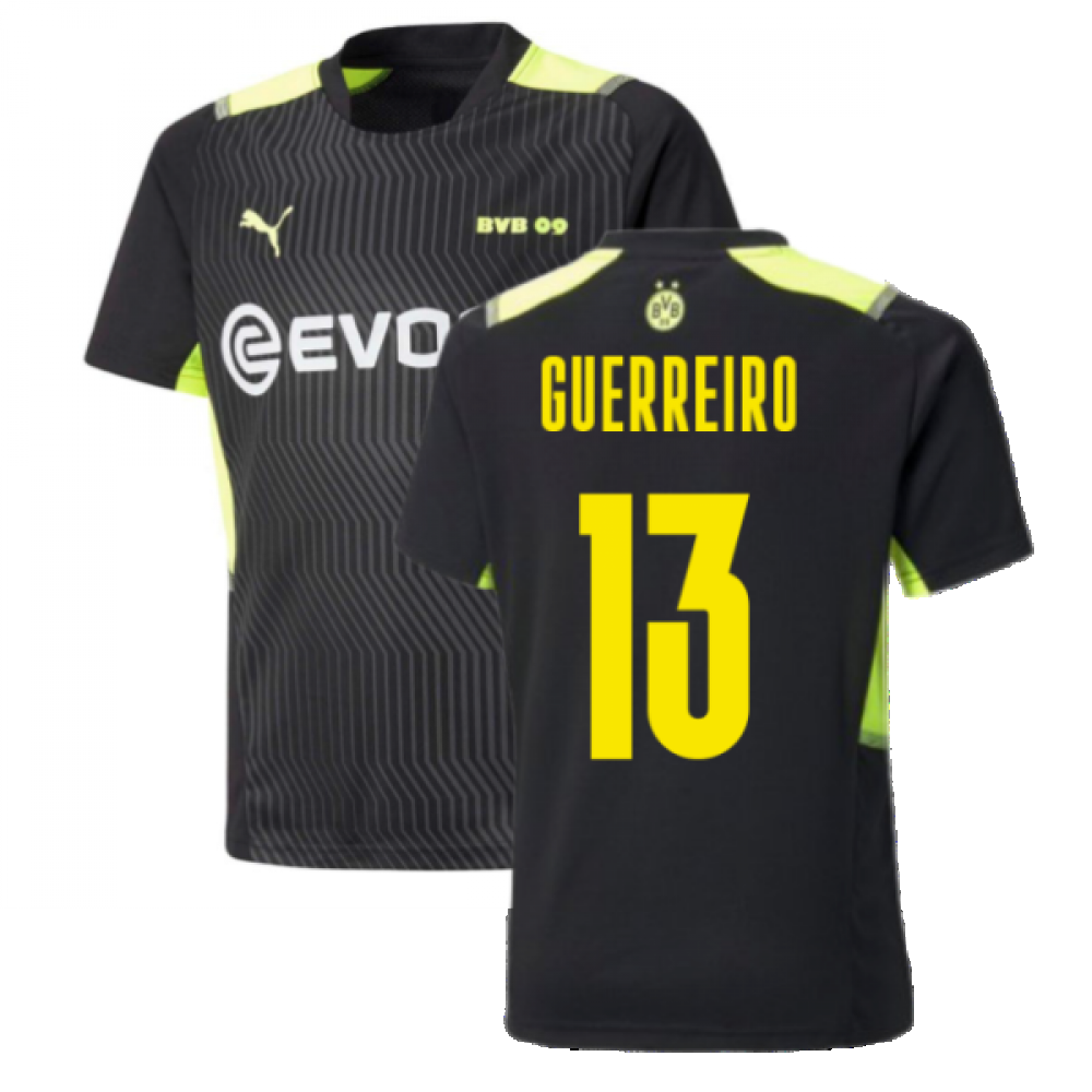 2021-2022 Borussia Dortmund Training Jersey (Black) (GUERREIRO 13)