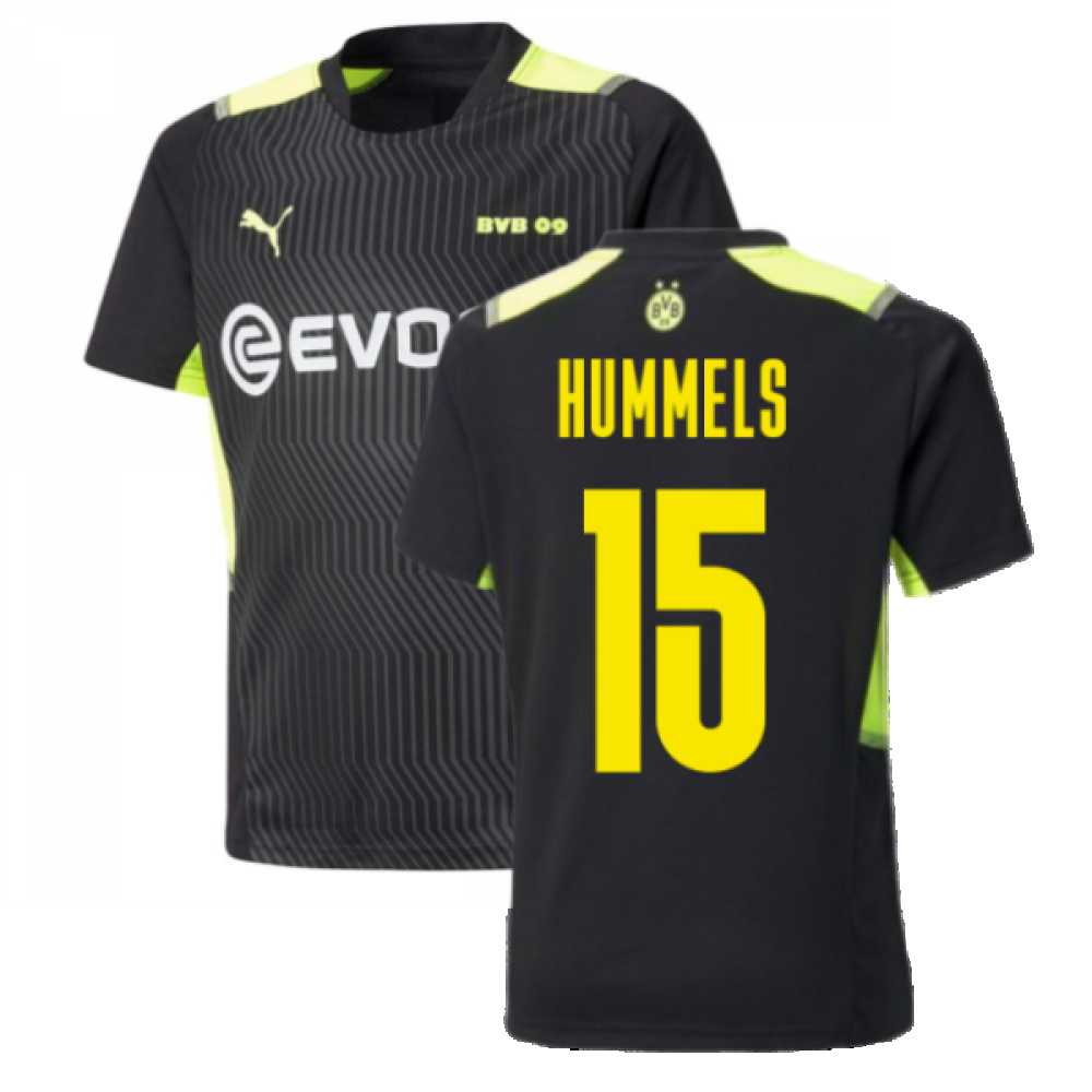 2021-2022 Borussia Dortmund Training Jersey (Black) (HUMMELS 15)