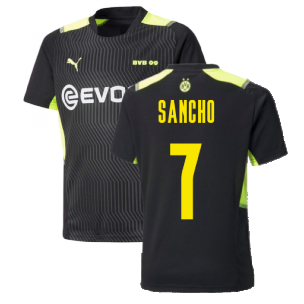 2021-2022 Borussia Dortmund Training Jersey (Black) (SANCHO 7)