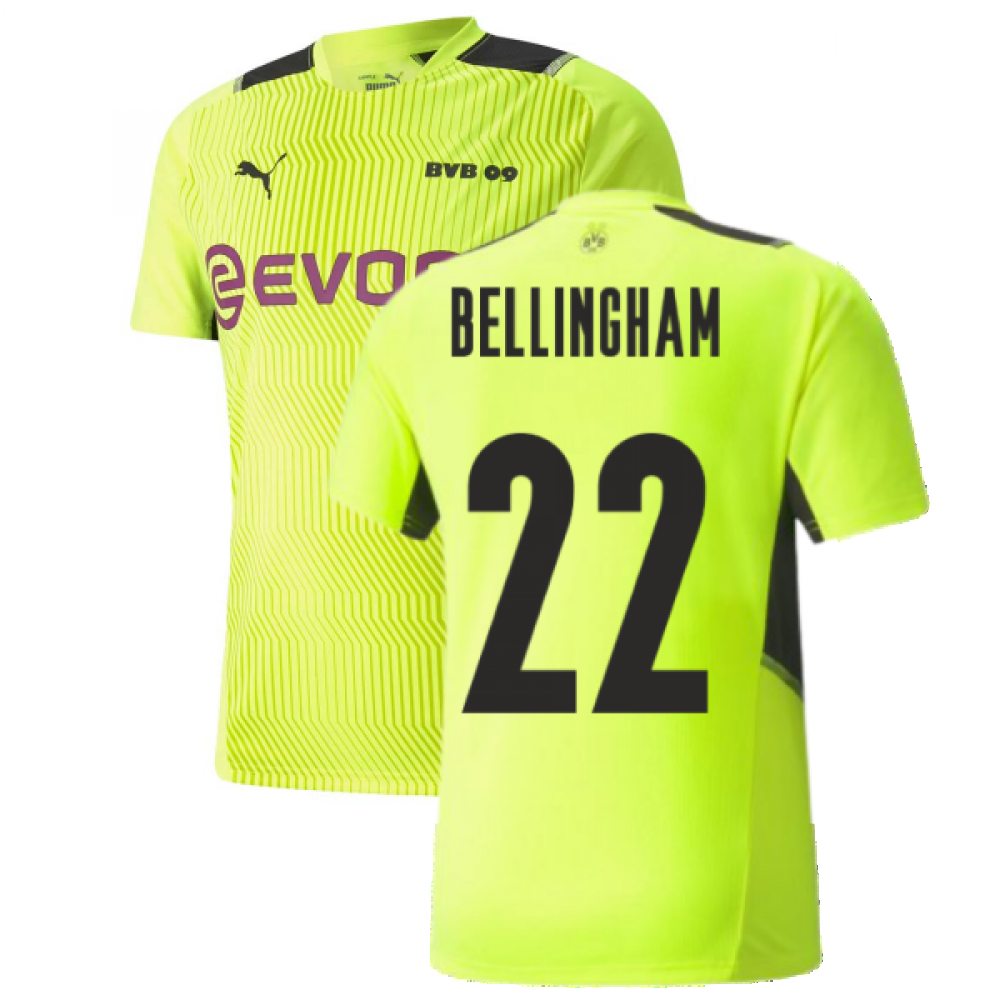 2021-2022 Borussia Dortmund Training Jersey (Yellow) (BELLINGHAM 22)