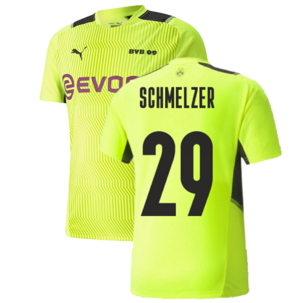 2021-2022 Borussia Dortmund Training Jersey (Yellow) (SCHMELZER 29)