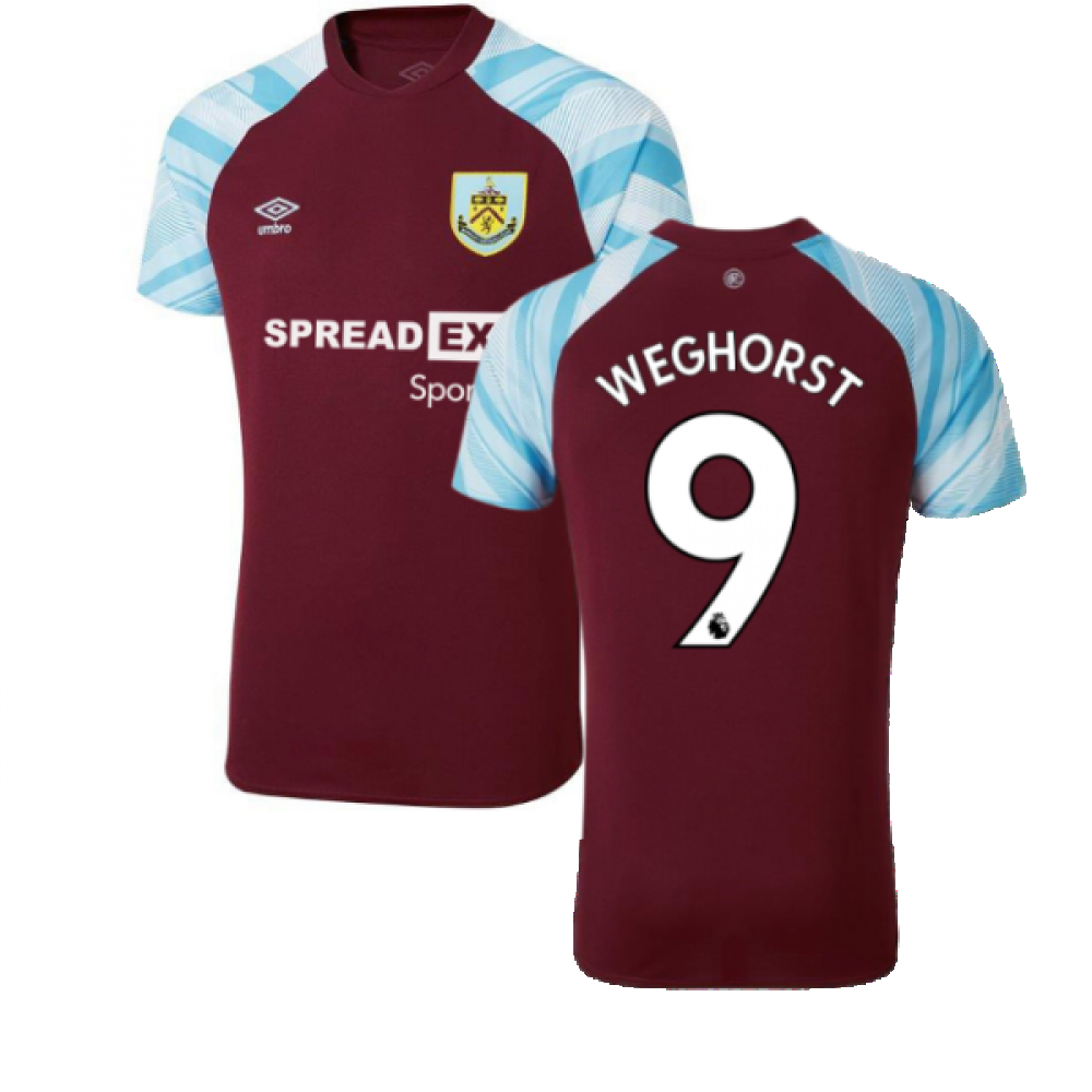 2021-2022 Burnley Home Shirt (WEGHORST 9)