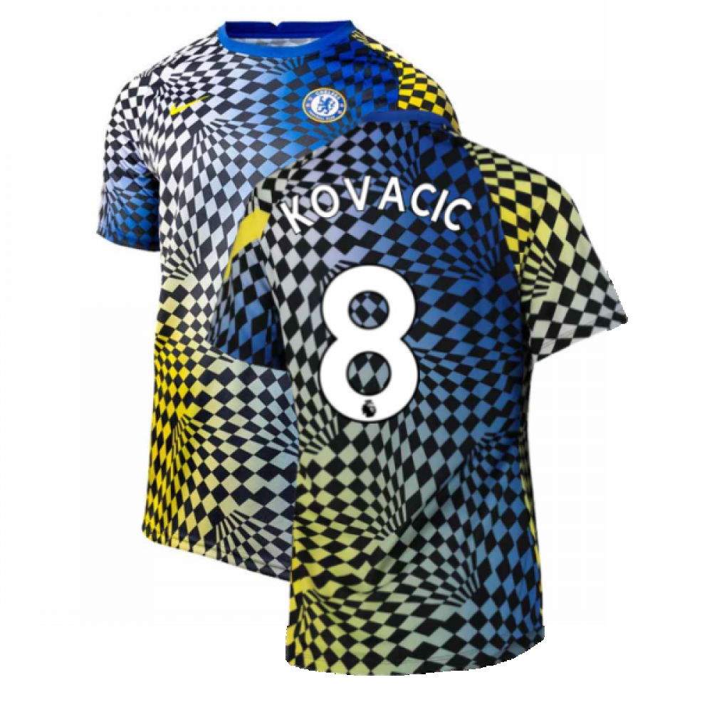 2021-2022 Chelsea Dry Pre-Match Training Shirt (Blue) (KOVACIC 8)