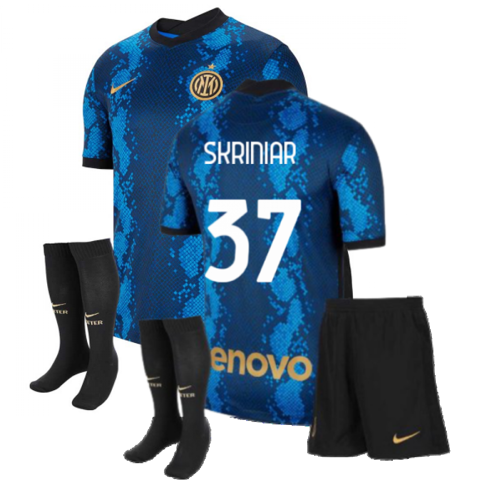 2021-2022 Inter Milan Little Boys Home Kit (SKRINIAR 37)