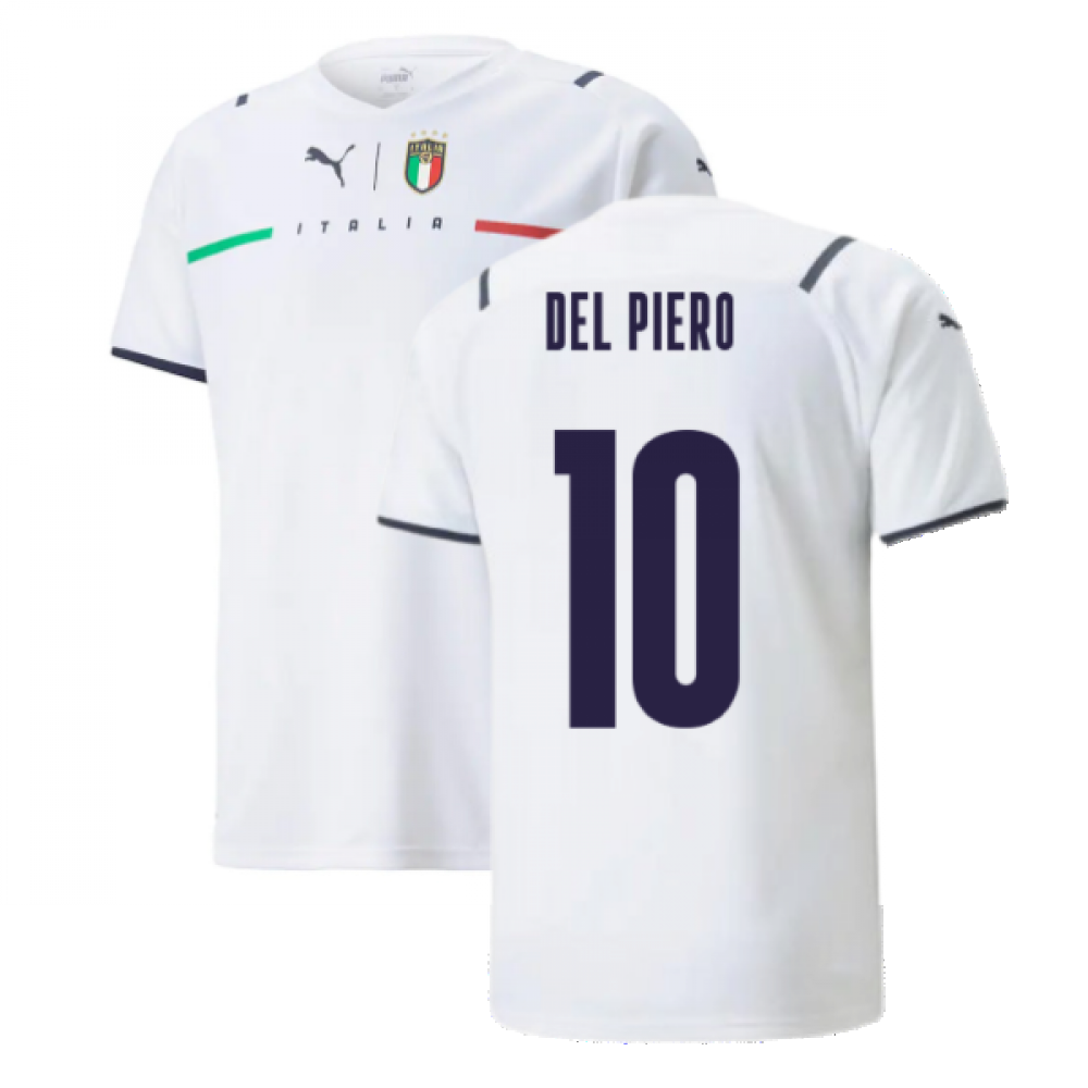 2021-2022 Italy Away Shirt (Kids) (DEL PIERO 10)