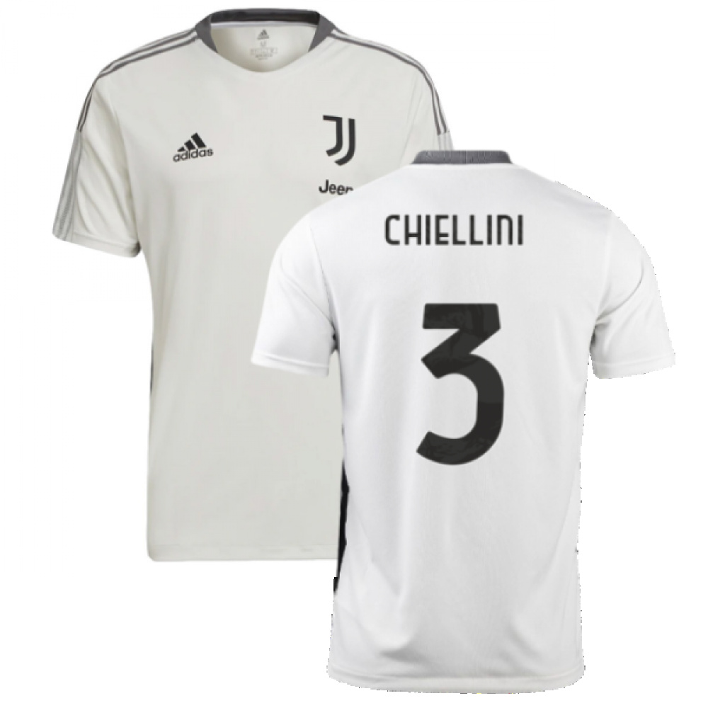 2021-2022 Juventus Training Shirt (White) (CHIELLINI 3)