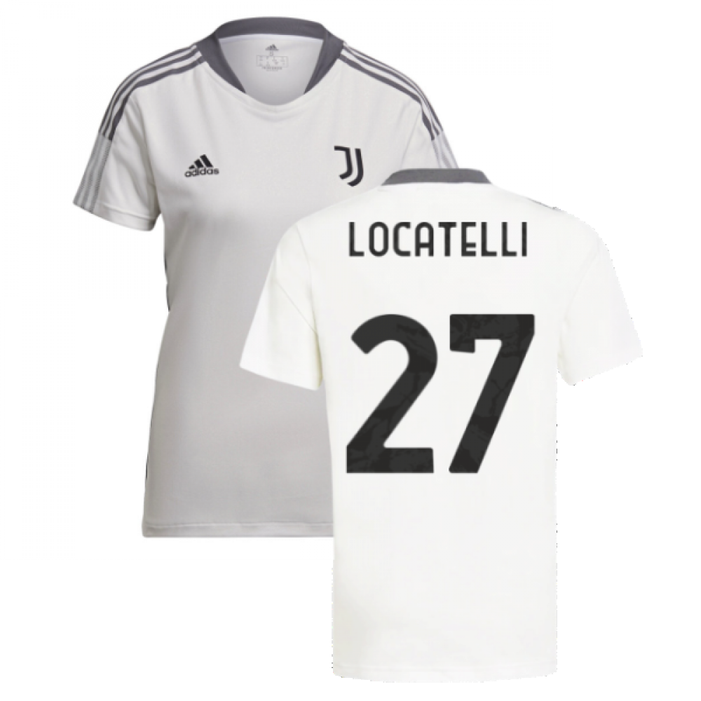 2021-2022 Juventus Training Shirt (White) - Ladies (LOCATELLI 27)