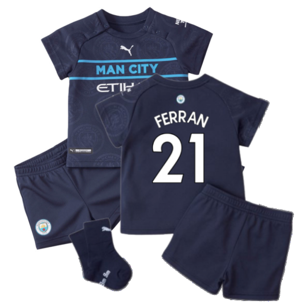 2021-2022 Man City 3rd Baby Kit (FERRAN 21)