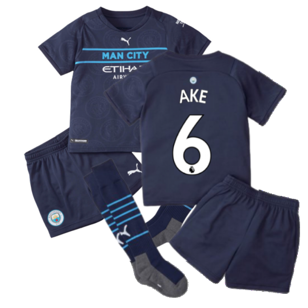 2021-2022 Man City 3rd Mini Kit (AKE 6)