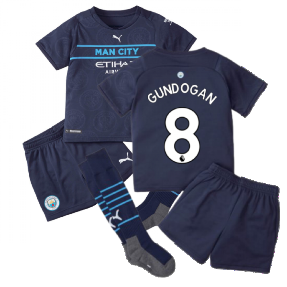 2021-2022 Man City 3rd Mini Kit (GUNDOGAN 8)