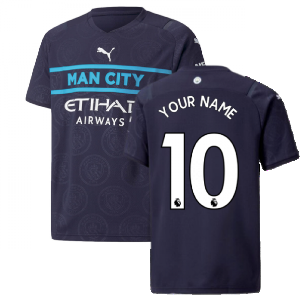 2021-2022 Man City 3rd Shirt (Kids) (Your Name)