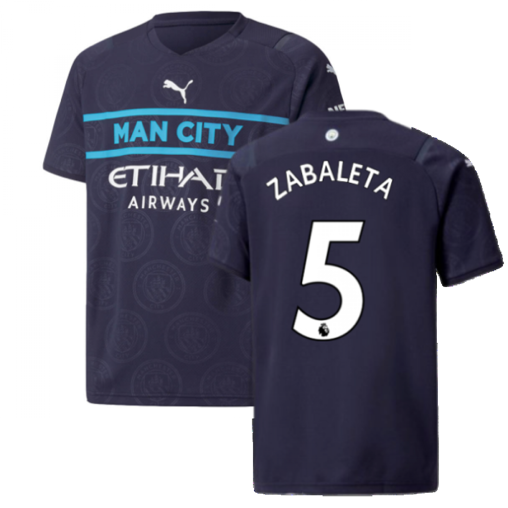 2021-2022 Man City 3rd Shirt (Kids) (ZABALETA 5)