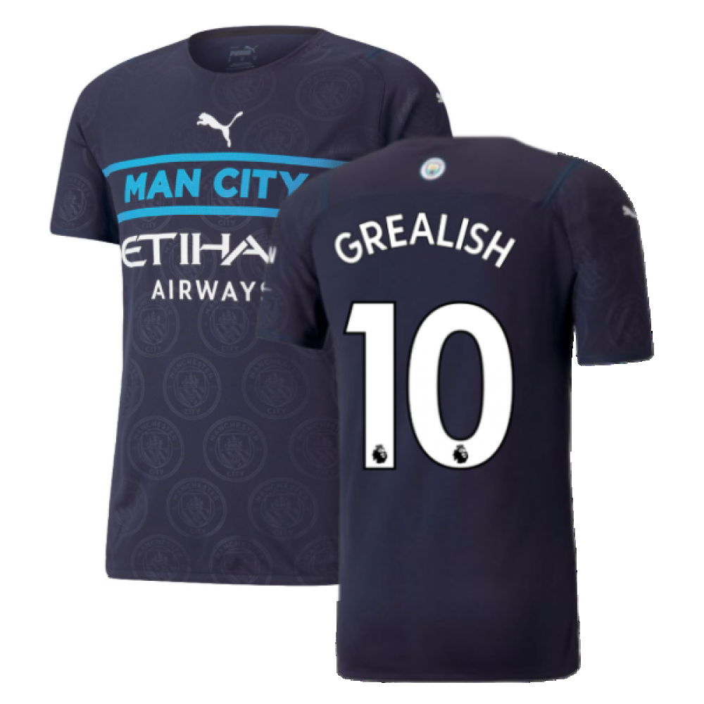 2021-2022 Man City Authentic Third Shirt (GREALISH 10)