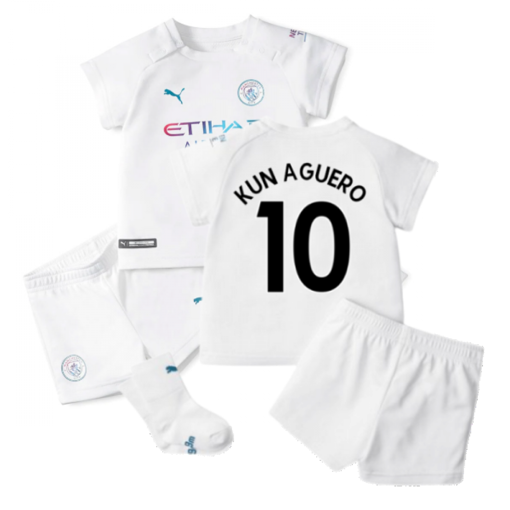 2021-2022 Man City Away Baby Kit (KUN AGUERO 10)