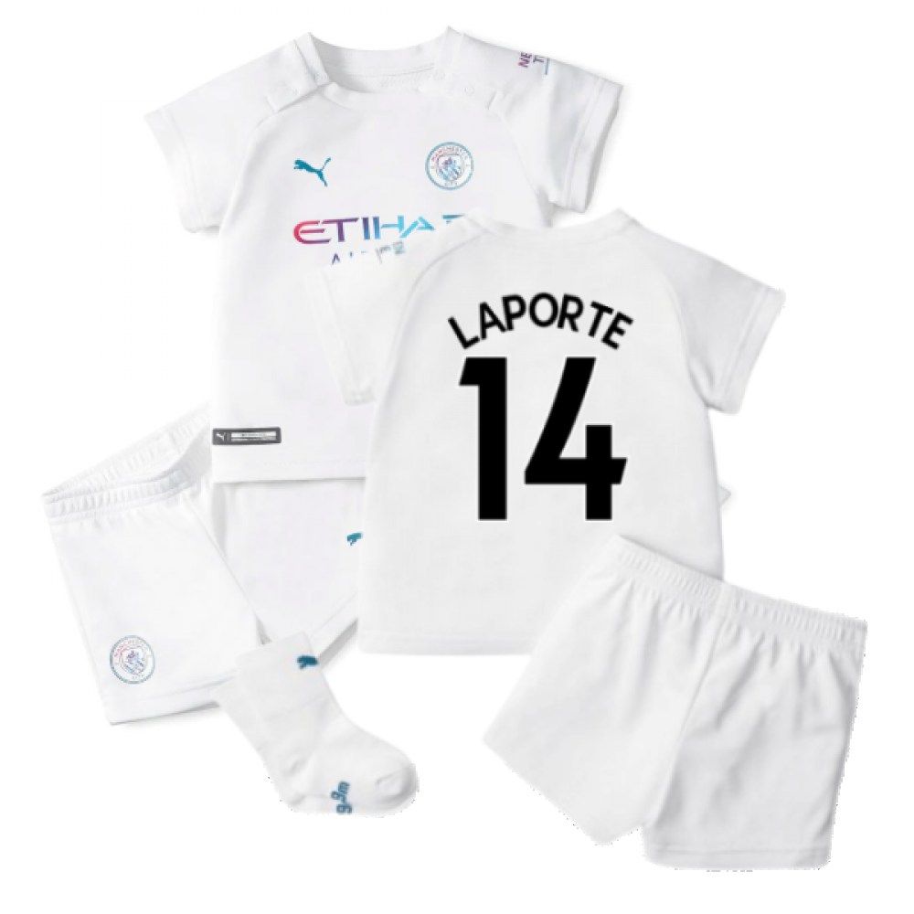 2021-2022 Man City Away Baby Kit (LAPORTE 14)