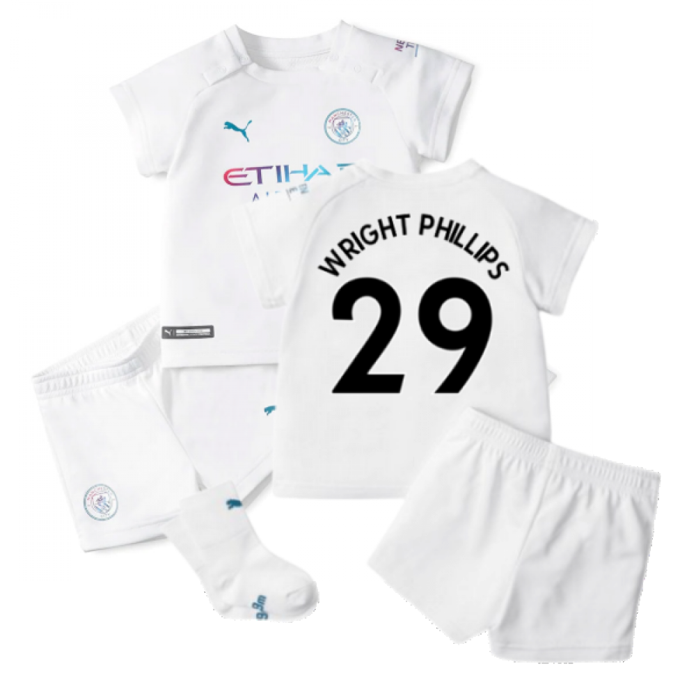 2021-2022 Man City Away Baby Kit (WRIGHT PHILLIPS 29)