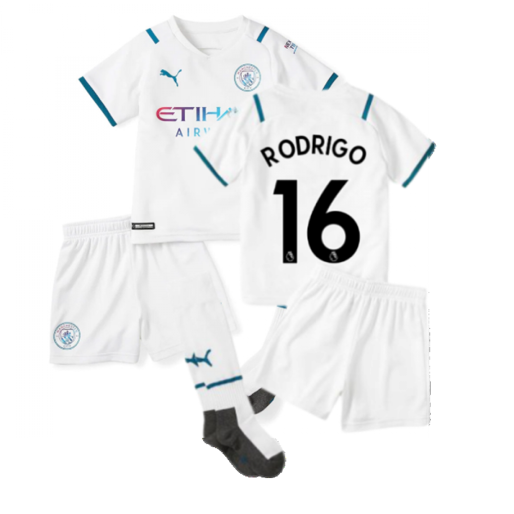 2021-2022 Man City Away Mini Kit (RODRIGO 16)