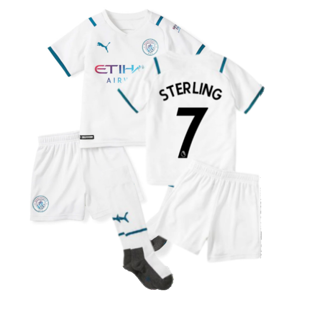 2021-2022 Man City Away Mini Kit (STERLING 7)