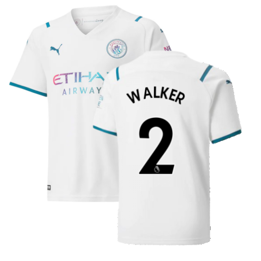 2021-2022 Man City Away Shirt (Kids) (WALKER 2)