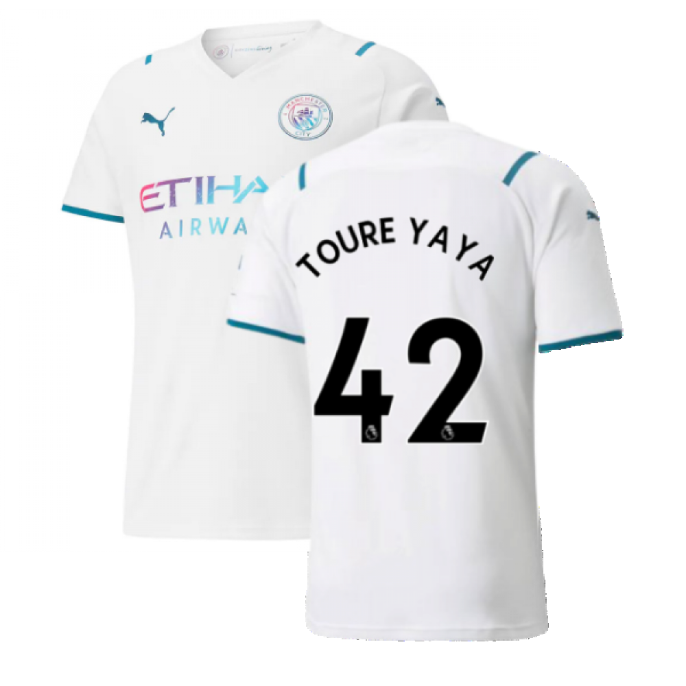 2021-2022 Man City Away Shirt (TOURE YAYA 42)