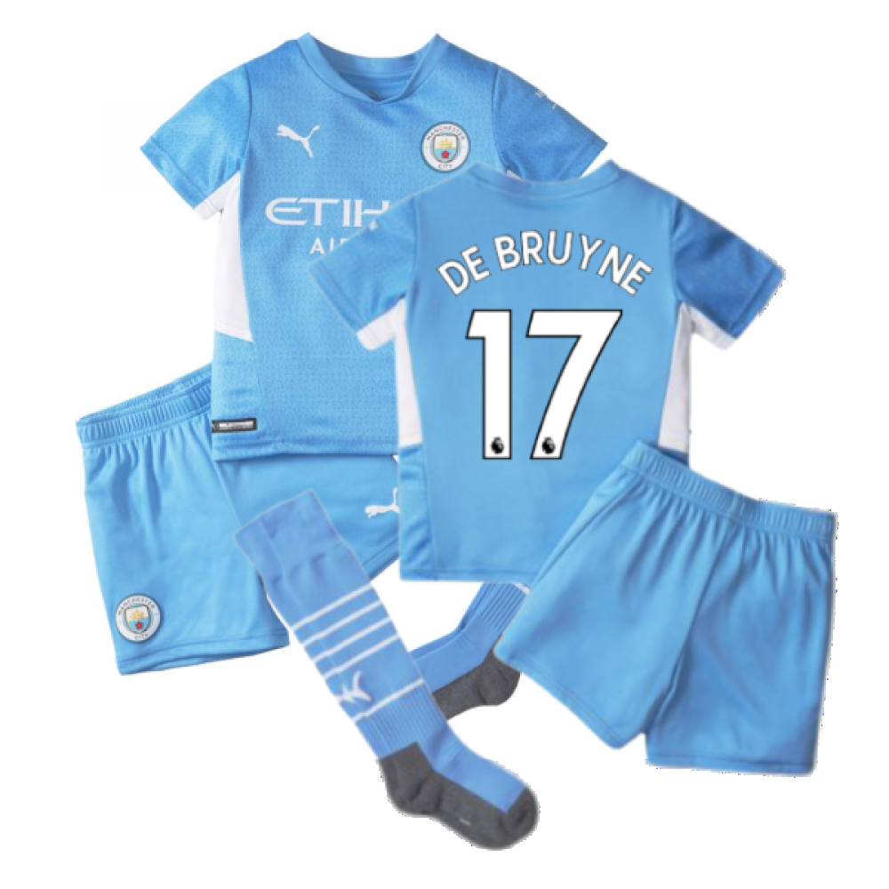 2021-2022 Man City Home Mini Kit (DE BRUYNE 17)