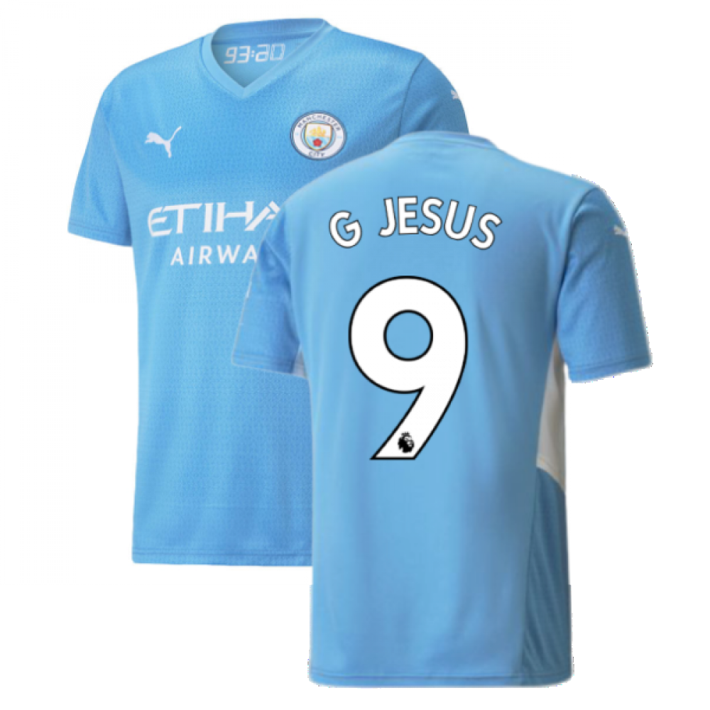 2021-2022 Man City Home Shirt (G JESUS 9)