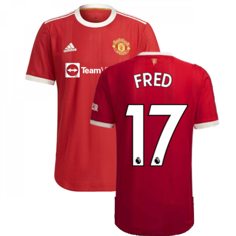 2021-2022 Man Utd Authentic Home Shirt (FRED 17)