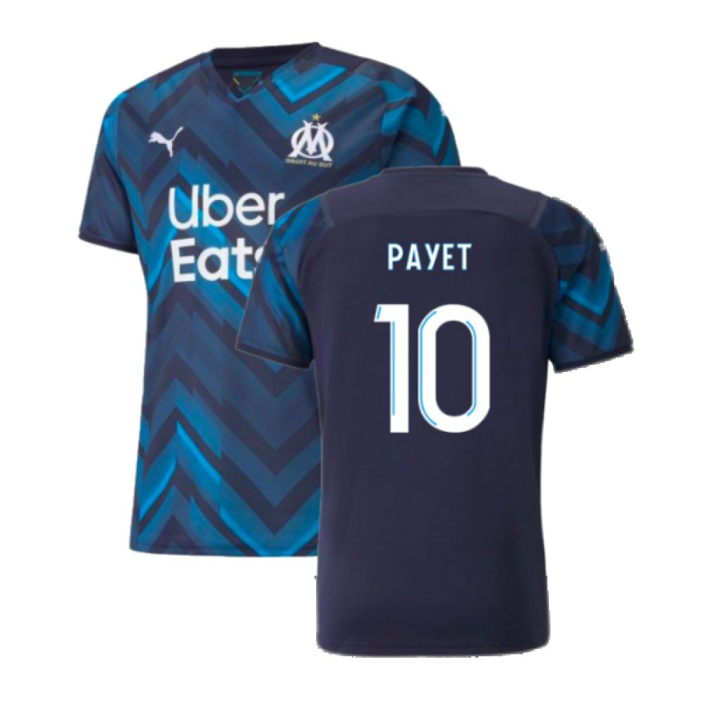 2021-2022 Marseille Authentic Away Shirt (PAYET 10)