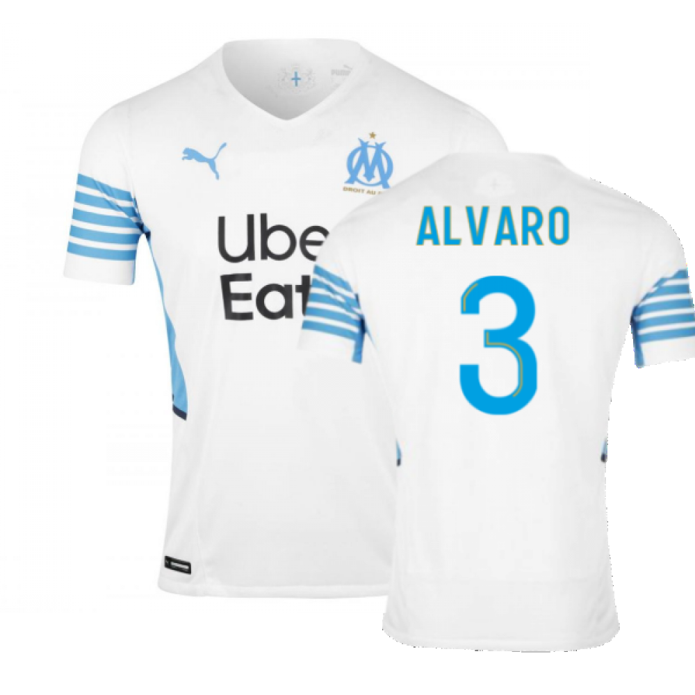 2021-2022 Marseille Authentic Home Shirt (ALVARO 3)