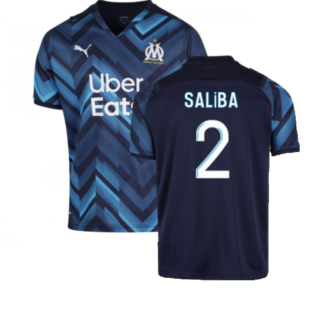 2021-2022 Marseille Away Shirt (Kids) (SALIBA 2)