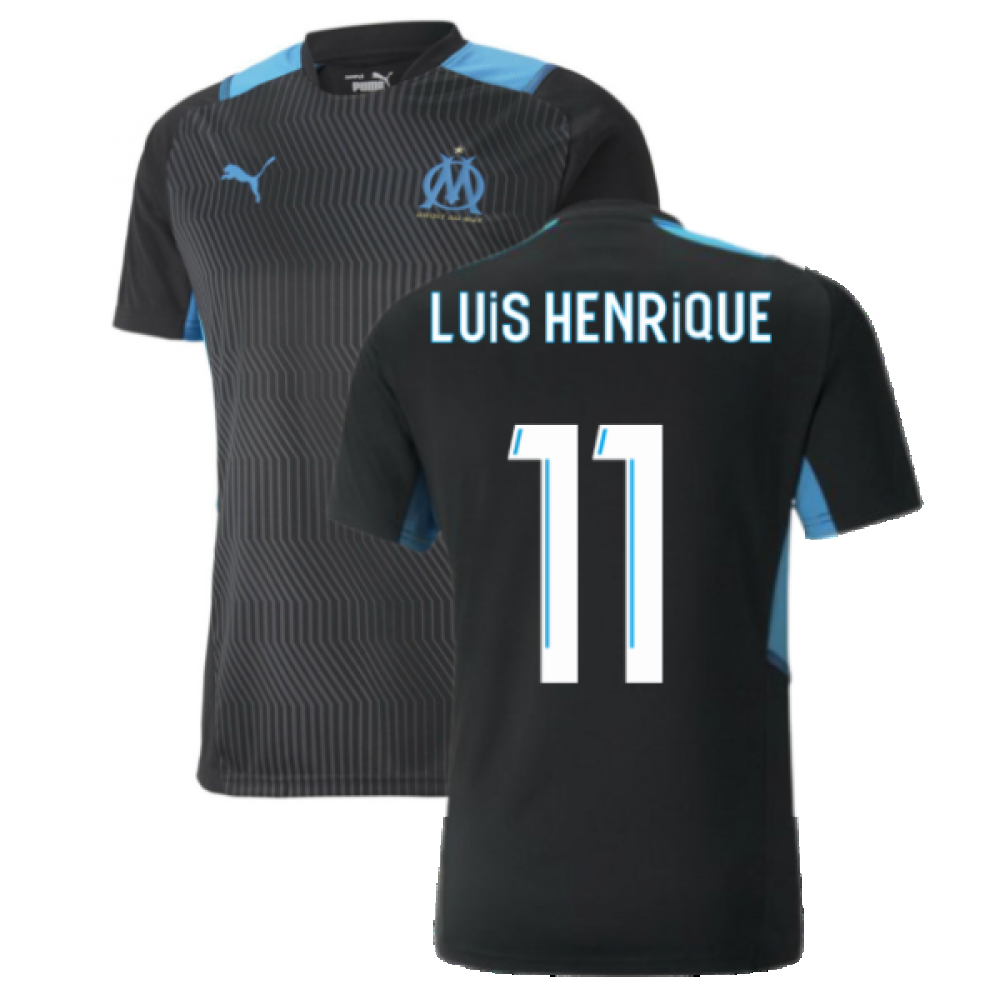 2021-2022 Marseille Training Shirt (Black) (LUIS HENRIQUE 11)