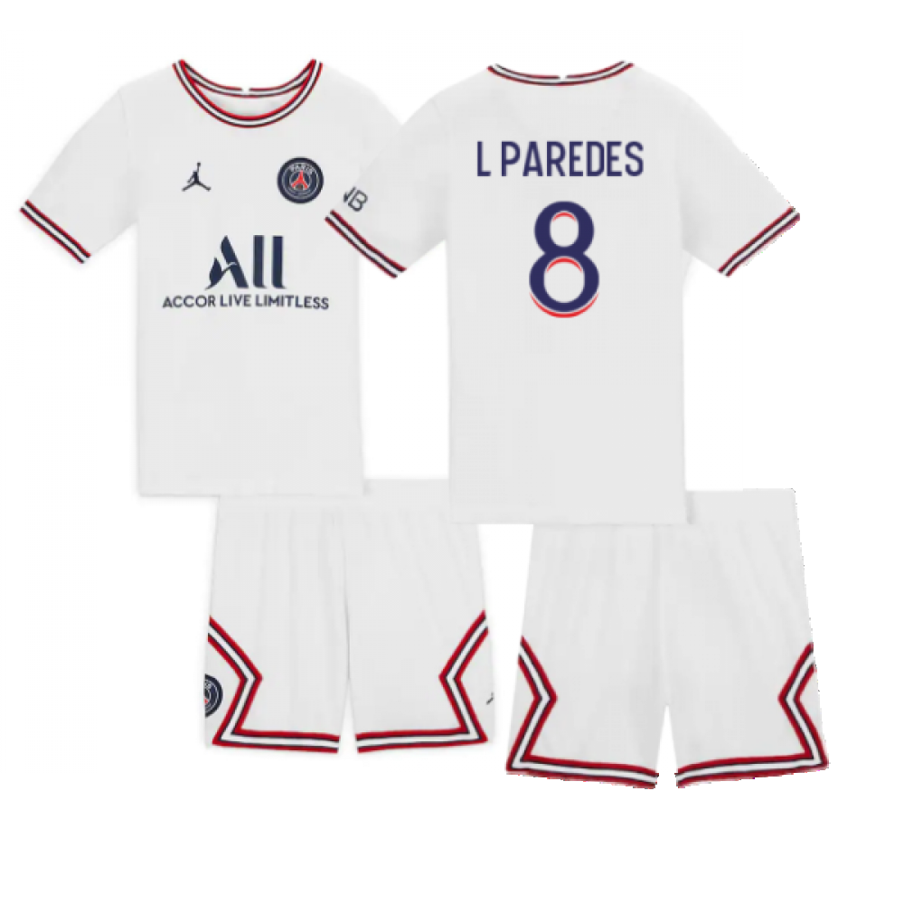 2021-2022 PSG Little Boys Fourth Kit (L PAREDES 8)