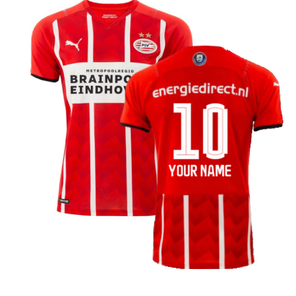 2021-2022 PSV Eindhoven Home Shirt (Your Name)