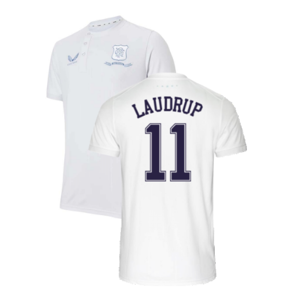 2021-2022 Rangers Anniversary Shirt (White) (LAUDRUP 11)