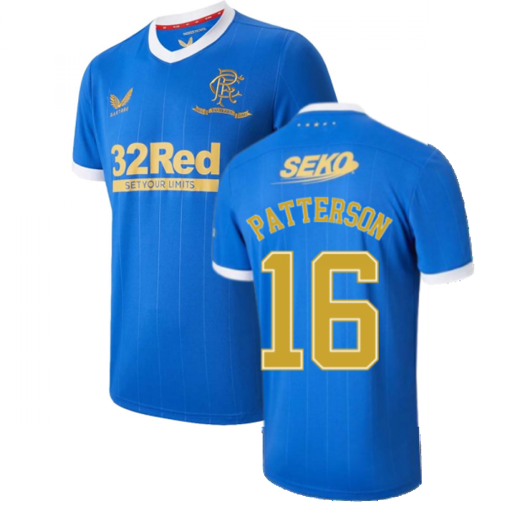 2021-2022 Rangers Home Shirt (PATTERSON 16)