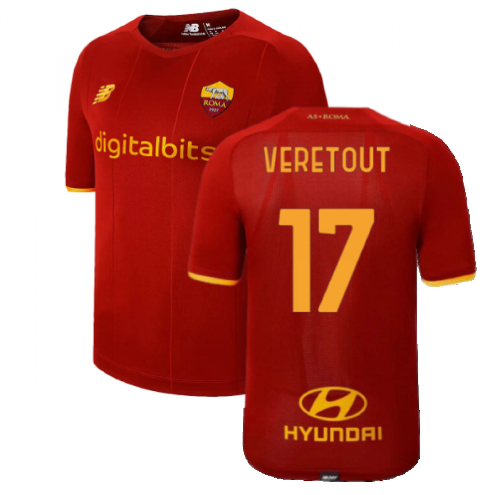 2021-2022 Roma Home Shirt (Kids) (VERETOUT 17)