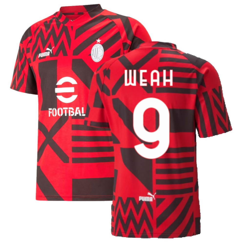 2022-2023 AC Milan Pre-Match Jersey (Red) (WEAH 9)