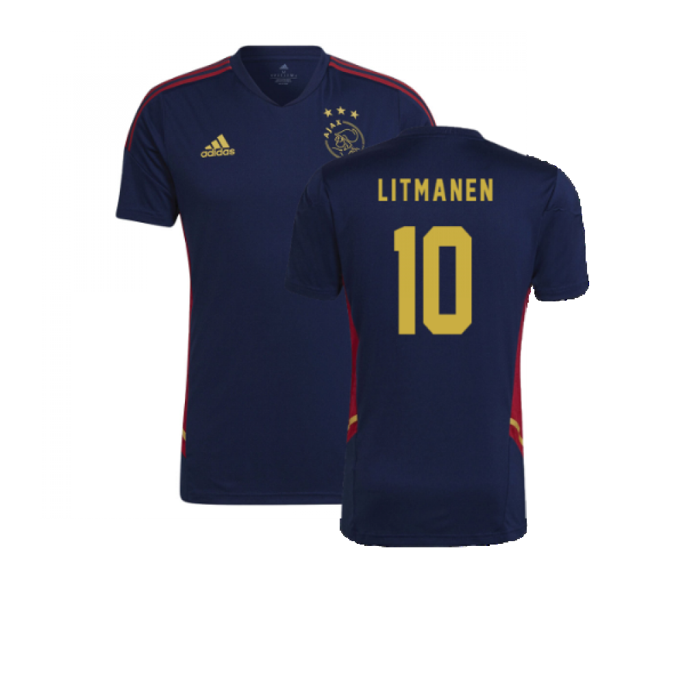 2022-2023 Ajax Training Jersey (Navy) (LITMANEN 10)